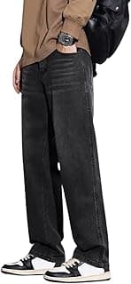 GRECIILOOKS Men Jeans || Baggy Fit Jean's for Man || Loose Fit High Rise Denim || Stretchable Casual Wear Jean,s || Dance Rap Rapping Style Pant for Men || Denim Cotton Jeans