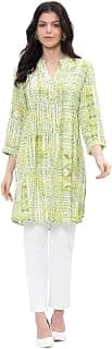 BIBA Women Viscose Rayon Straight Printed Kurti