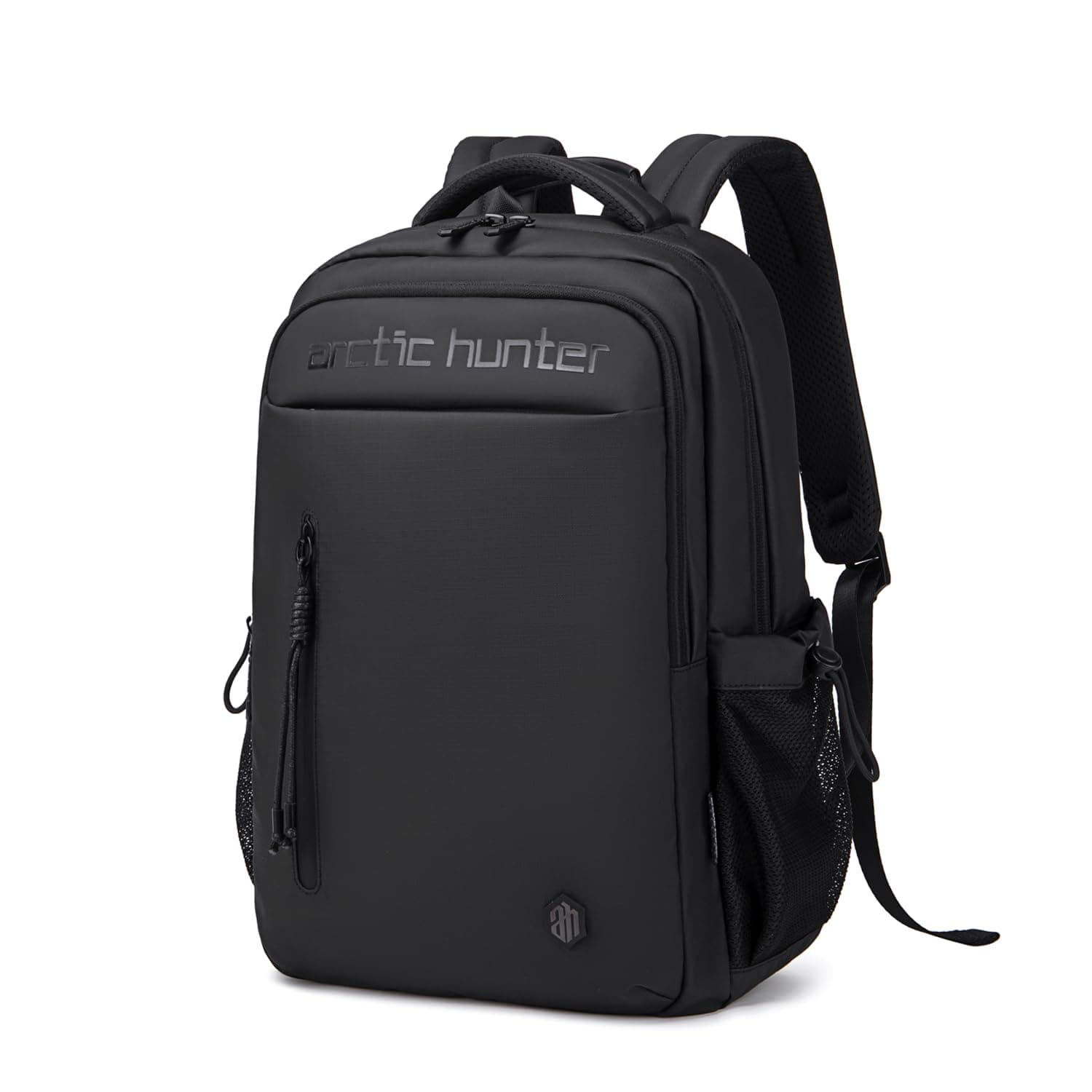 Arctic Hunter Backpack for Men Women 21L Stylish 15.6" Laptop Bag One-Day-Use Capacity Casual Laptop Backpack Multi-pockets Water-resistant Lightweight Padded Backpack for Office College,Black