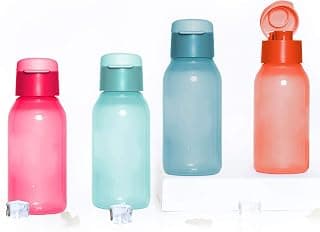 Tupperware Plastic Water Bottles, 350 ml, Set of 1, Pink;Blue