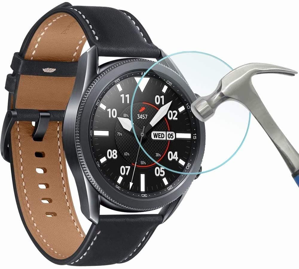 OBOE Tempered Glass Screen Protector Compatible with Samsung Galaxy Watch 3 (Installation Kit Included) (45mm)