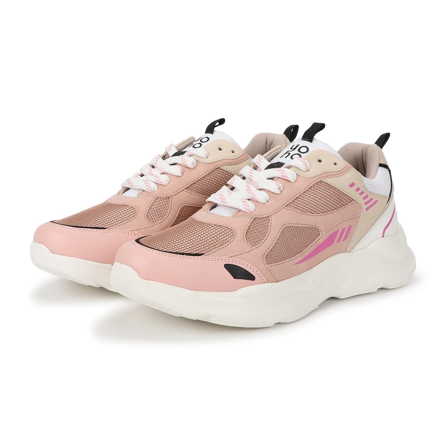 YOHO Chunky Sneakers for Women | Cushioned Insole | Anti-Skid | Casual Shoes