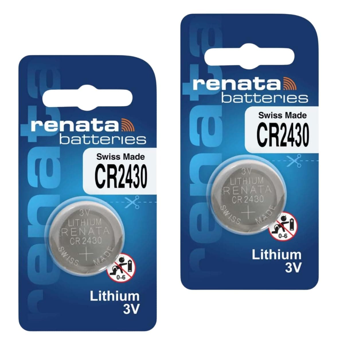 IMAGINEA CR2430 Battery Compatible with Renata Lithium Coin Cell 3V, Swiss Made Type C Battery Suitable for Key fobs, Scales Wearables & Medical Devices Fresh Stock (CR2430, Pack of 2)