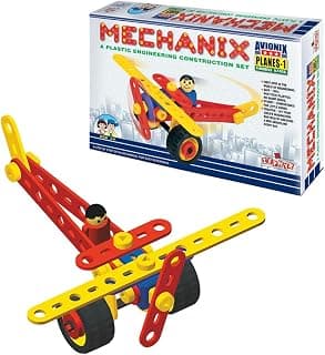 Mechanix Plastic Planes-1, Building Blocks, Building and Construction Set, Fun and Role Play Toy for Boys and Girls Age 5+ - Multicolor