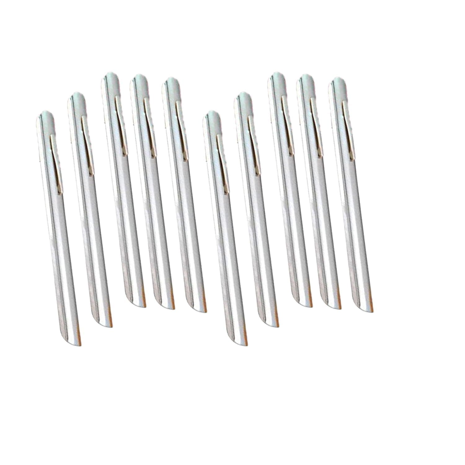 KMW Pocket Clip Table Crumber – 15 cm, Silver | Stainless Steel | 10 Pc Set for Restaurants & Cafes