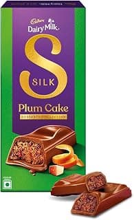 Cadbury Dairy Milk Silk Desserts Plum Cake Chocolate Bar, 70 g