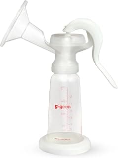 Pigeon Manual Breast Pump with PP Bottle 200 ml | One-Hand Adjustable Pumping System | Less Fuss, Less Hassle | BPA & BPS Safe Materials