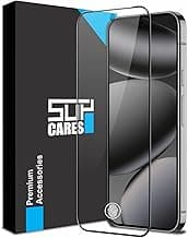 SupCares Tempered Glass for Google Pixel 9, Pixel 9 Pro, Google Pixel 10 and 10 Pro (6.3 Inch) With Installation Kit | 9H Edge to Edge Screen Protector | Black