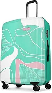Skybags Polypropylene Spinner Paradise Check-in Trolley Bag 77cm|Large|Hard Luggage|Smooth 8-Wheel Suitcase|Combination Lock with Sturdy Anti-Theft Zipper|5-Year International Warranty-Unisex(Green)
