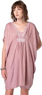 FabAlley Women's Satin Shift Standard Length Dress