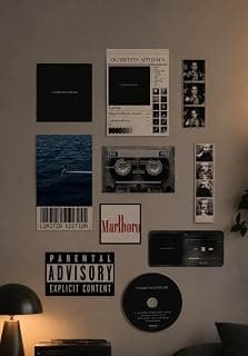Limited Edition Wall Poster Set, Music Theme, Aesthetic Room Decor, Multi-Print Collection pack of 12+ for Aesthetic wall