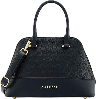 Caprese Rain Small Satchel Bag with Adjustable & Detachable Strap | Versatile Shoulder, Crossbody & Handheld Bag with Multiple Compartments for Work, Travel, and Everyday Use
