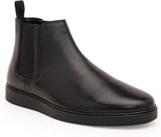 Thomas Crick Men’s Genuine Leather Chelsea Boots – Slip-On Dress Boots with Elastic Gusset, Ortho Footbed & Lightweight Anti-Slip Sole for Casual or Formal Wear