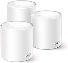 TP-Link Deco X10(3-Pack) AX1500Mbps Whole Home Mesh WiFi 6 System, AI-Driven, Coverage up to 5600ft², WiFi Router, Extender Booster, Gaming & 4K, Easy Setup, Alexa & Google Home Compatible
