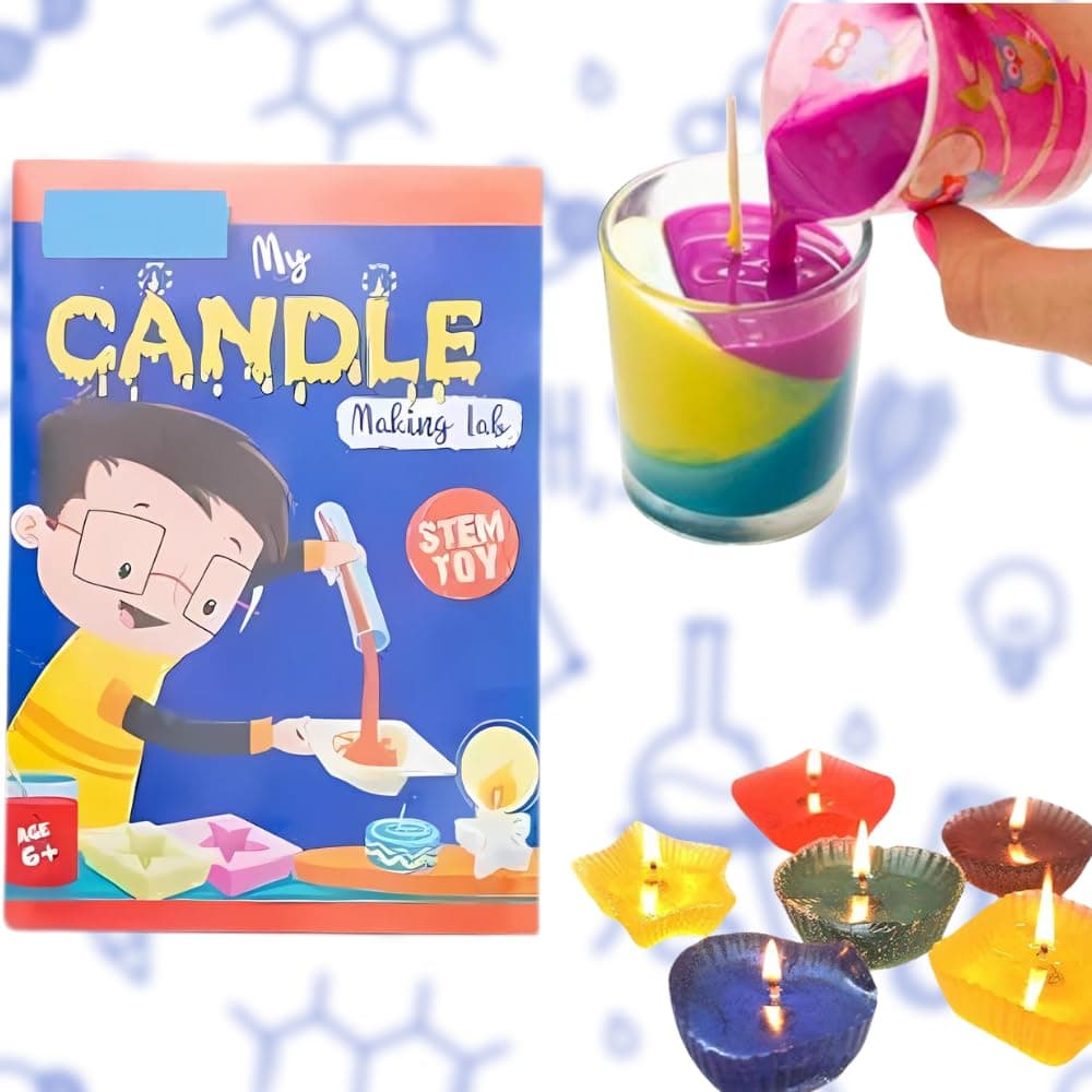 ToyMagic My Candle Making Lab | DIY Candle Making Kit for Kids | STEAM Science Experiment Kit | Educational & Learning Activity Set for Boys & Girls Age 8 Made in IndiaTitle Generator