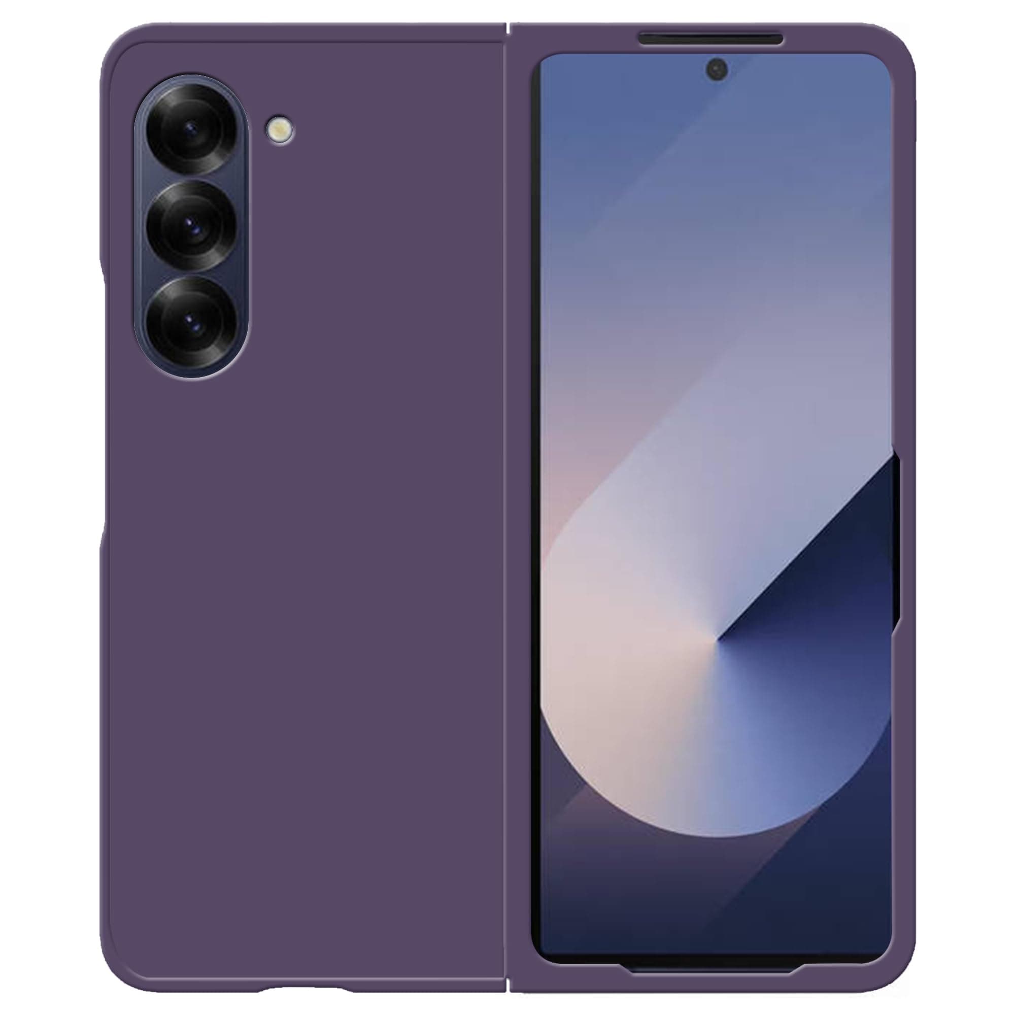 amazon basics Hard Case Cover for Samsung Galaxy Z Fold 6 (Purple)