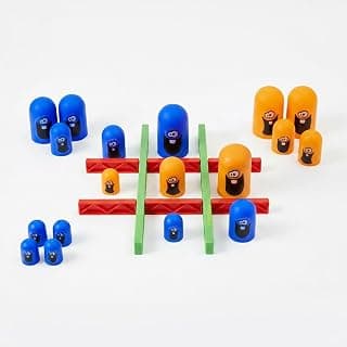 Amazon Brand – Jam & Honey Tic Tac Gobble Board Game | Strategy, Memory & Puzzle Game | 2 Players | Portable | Non-Toxic | BIS Certified | 3+ Years