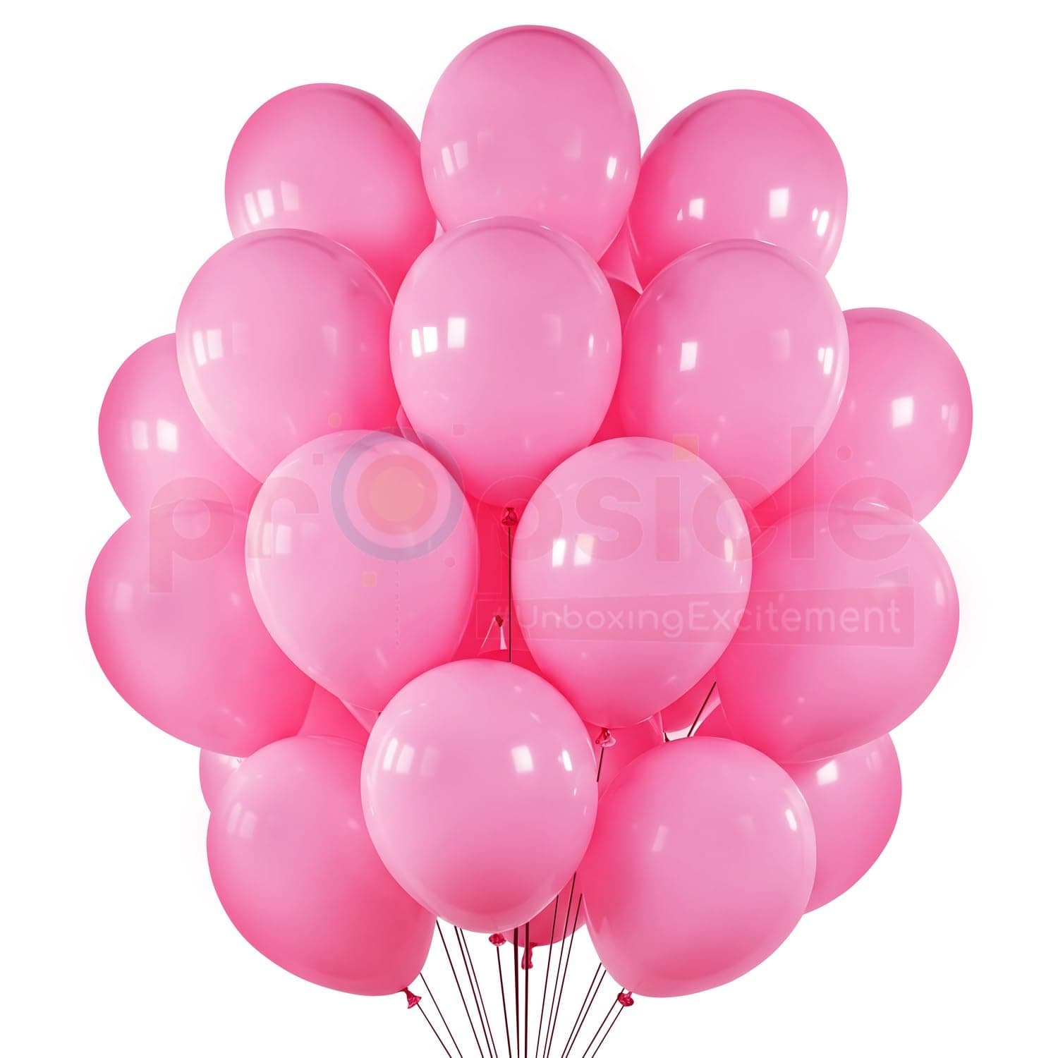 Propsicle Pink Metallic Balloons Latex 12 Inch Pack of 50 for Birthday Decoration, Baby Shower Decor, Princess Theme Setup, Bachelorette Decoration, Welcome Baby Celebration Supplies