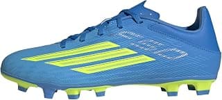 adidas F50 Club FG/MG Football Cleats, Tesoye/Cblack/Lucred, Firm Ground/Multi-Ground Soccer Shoes
