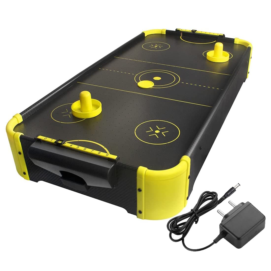 Wembley Air Hockey for Kids Big Size | Electric Powered with 2 Strikers, 4 Pucks | Air Hockey Table for Adults | Indoor Outdoor Game - BIS Approved - Proudly Made in India (81x38x11cm)