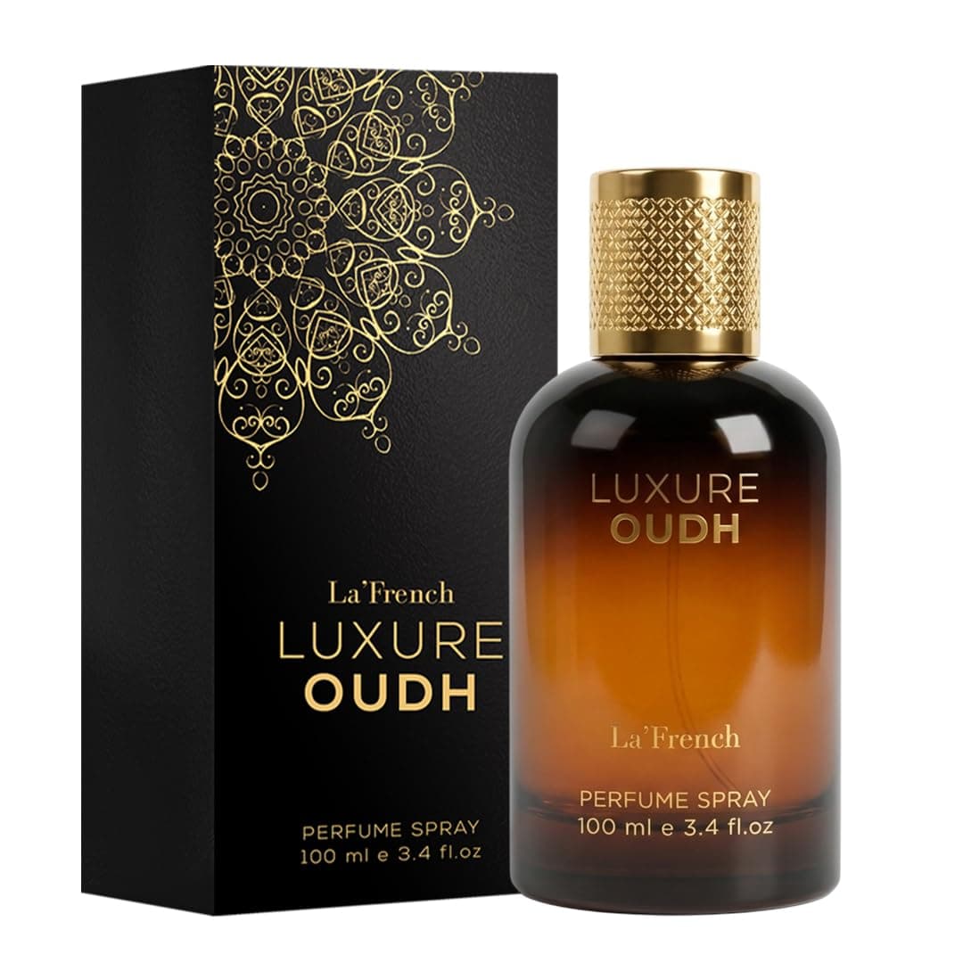 La French Luxure Oudh Perfume for Men | Long Lasting Luxury Eau De Parfum | Rich Oud, Musk, Rose & Sandalwood Notes | Premium Perfume-100ml