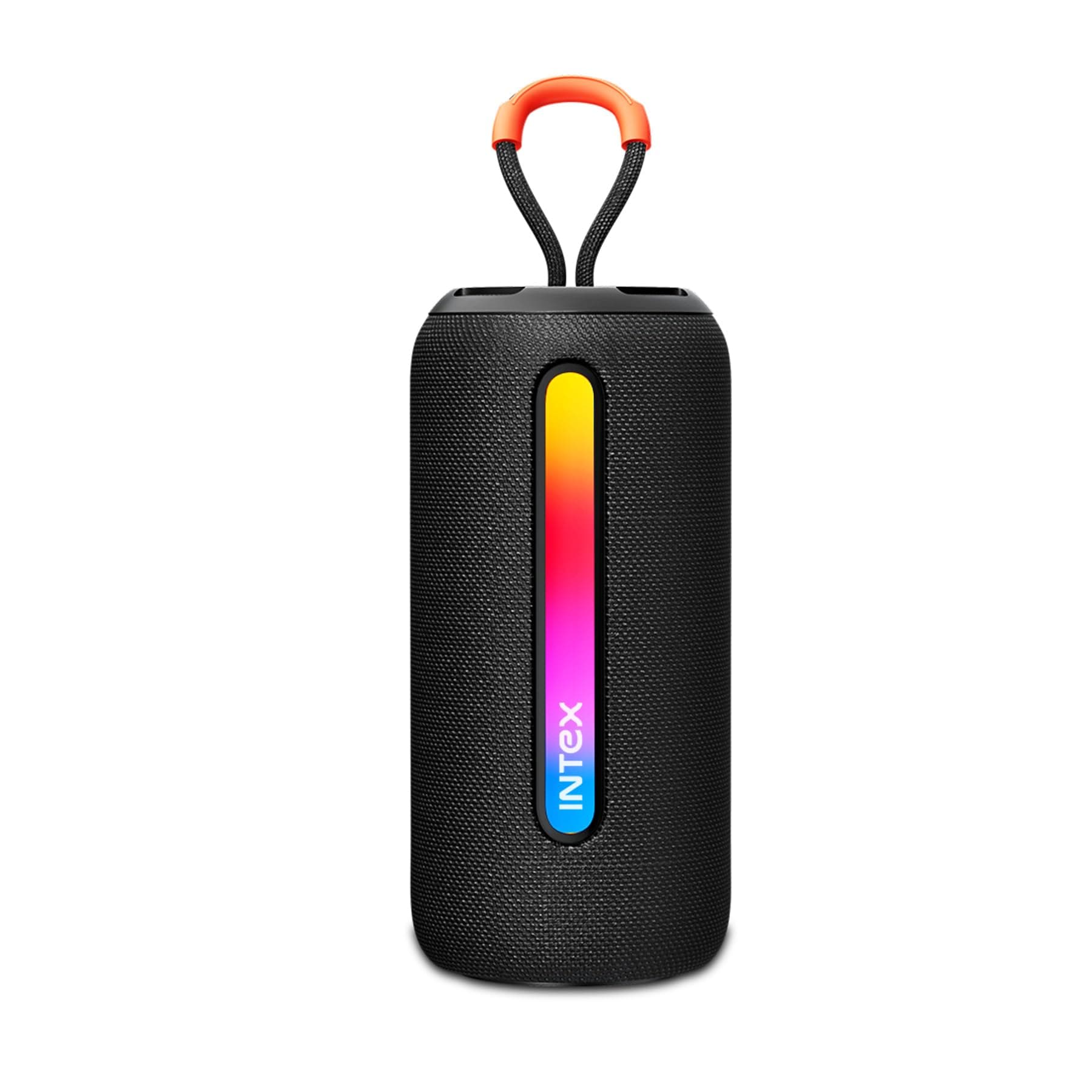 Intex Beast 10X Newly Launched Bluetooth Speaker | 360° Iconic Surround Sound | Rhythmic RGB LED Light | TWS Feature | Type-C Fast Charging | Upto 5 Hrs Playback | BT 5. for Party & Travel (Black)