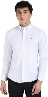 Tommy Hilfiger Geometric Regular-Fit Cotton Woven Shirts