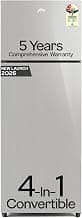 Godrej 308 L 2 Star| 5 Years Comprehensive Warranty| New Launch| AI Powered| 4-In-1 Convertible Freezer| 95%+ Food Surface Disinfection| Frost Free Refrigerator (RF EON 331BN RCIT ST RH, Steel Rush)