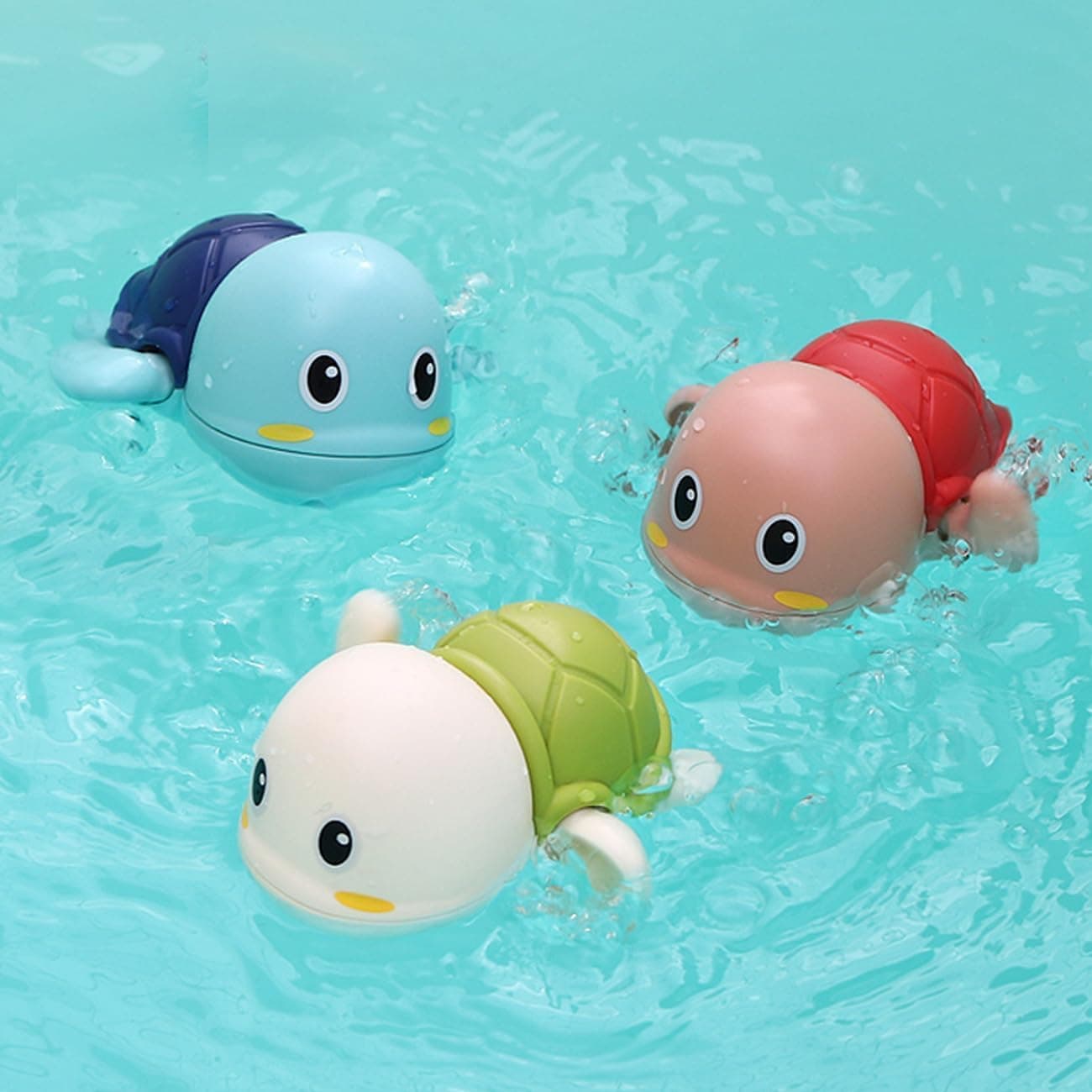 Velocious Swimming Turtles Floating Wind-Up Bath Water Toy Party Favors Toy for Kids Wind Up Water Floating Toys,Bathtub Water Toys for Toddlers (Pack of 1 )