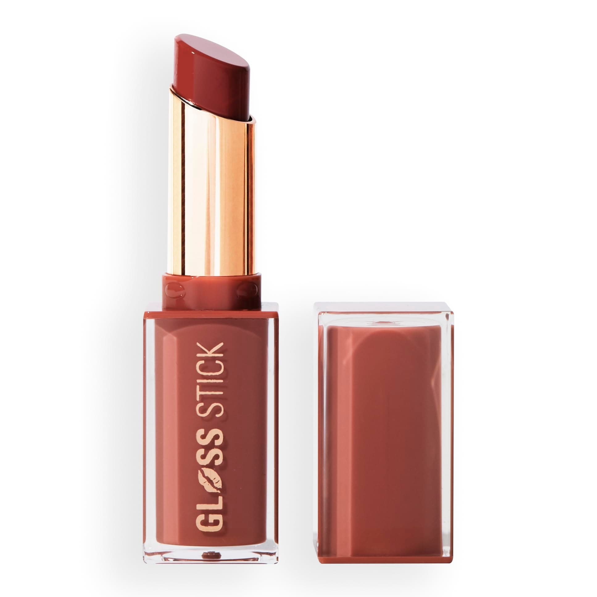 Revolution Pout Lip Gloss Stick | Juicy Tint with Glossy Balm Finish | Moisturizing, Lightweight & Non-Sticky | Vegan & Cruelty-Free | 3g (Toffee Nude)