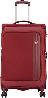 VIP Unicorn Nxt 8W Str 69 Cm | Check-in Polyester Soft Sided 8 Wheels Spinner Trolleys (Maroon, Medium)