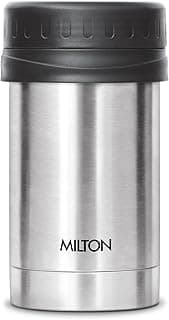 MILTON Soup Flask Deluxe 500 Thermosteel I 100% Leak Proof I Premium SS304 Stainless Steel I Vacuum Insulated I Thermos for Soup, Tea, Coffee, 460ml, Silver