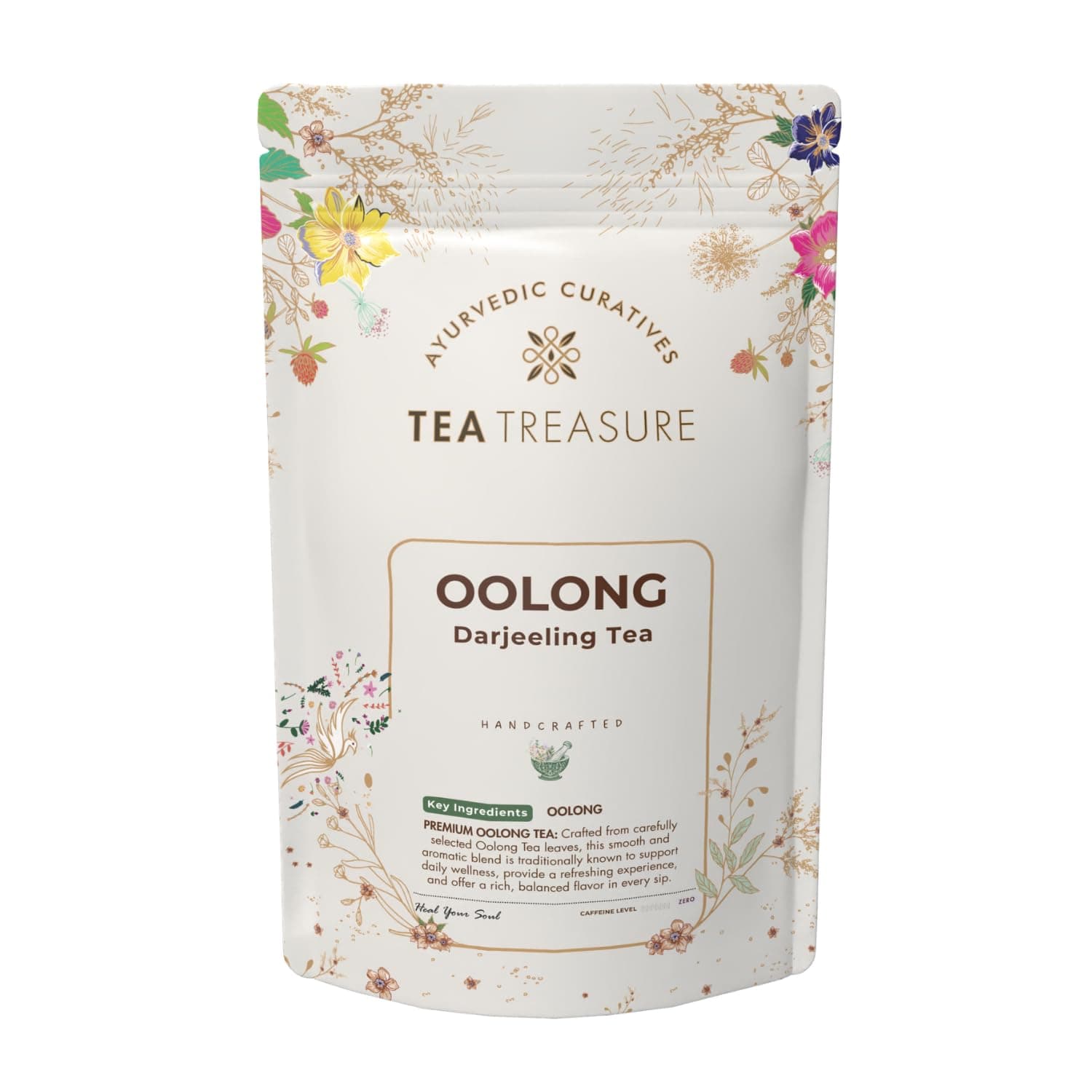 Tea Treasure Darjeeling Oolong Whole Leaf | Supports Metabolism, Obesity, High Blood Sugar & Cognitive Decline | Antioxidant Rich Infusion | Smooth Floral Taste | 100 g