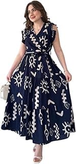 Modestouze Attires Dress for Women Western Maxi Style, Indo Western Dresses, One Piece Long Gown, A Line Flared Pattern, Ethnic Look Outfit for Women