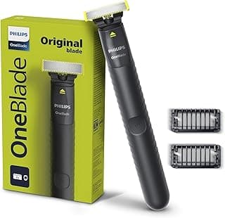 PHILIPS One Blade Face Hybrid Trimmer & Shaver For Men|Best Zero Trim For Face|No Skin Irritation As Blade Never Touches Skin|Dual Protection Technology|Designed For Genz|2Year Warranty-Qp1424/10
