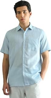 Arrow Solid Regular Fit Mens Formal Shirt - Cotton, Breathable & Comfortable, Half Sleeves Shirts for Men