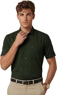 Peter England Men's Formal Half Sleeve Shirt