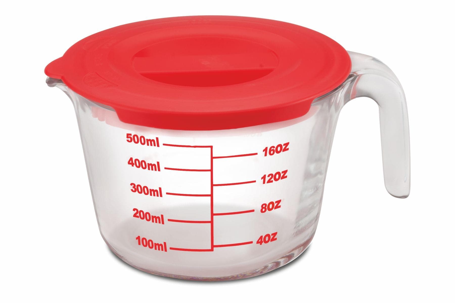 SignoraWare Borosilicate Glass Measuring Cup | Measurement Scale | Microwave & Oven Safe | Dishwasher safe | Sturdy Thick Glass | Measuring Liquids | Best for Baking & Storing (1 Ltr | Clear)