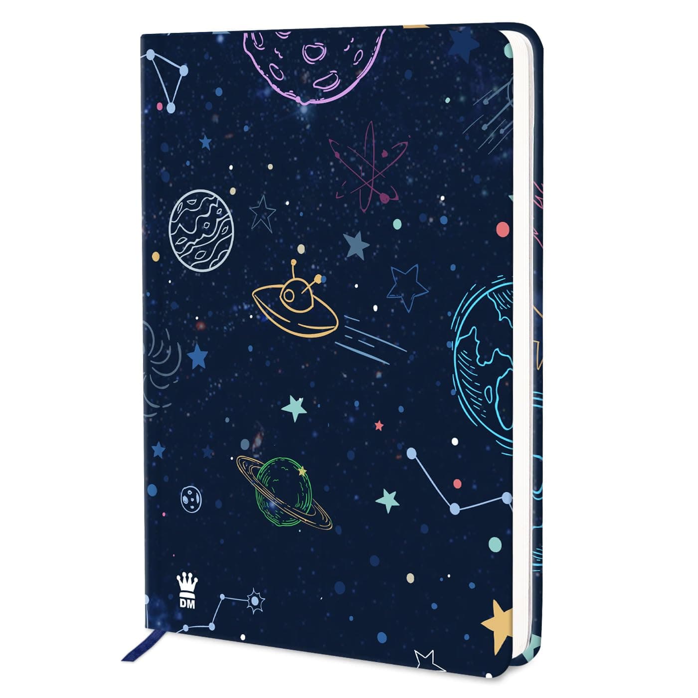 Diarymart - Journal Diary Designer Series - Universe Theme Hardcover Diary Notebook I A5 Personal Diary For Girls and Men I Size 208mm X 148mm, 80 GSM, 192 Ruled Pages