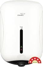 V-Guard Iris Pro Geyser 15 Litre Water Heater for Home with Rust-Proof ABS Body | BEE 5 Star Rating | Vitreous Enamel Tank Coating | Superior Incoloy 800 Heating Element | White-Black