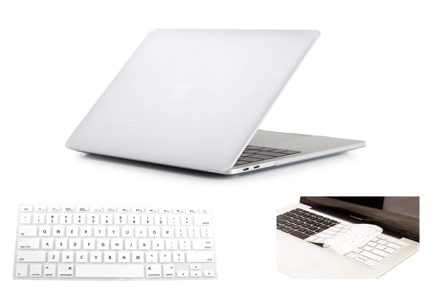 New MacBook Pro 13 inch Year 2016, 2017, 2018 Release Compatible Hard Shell Front & Back Cover case for MacBook pro with/Without Touch Bar id case Cover Shell(Matt Clear)(TD-052CC-10)