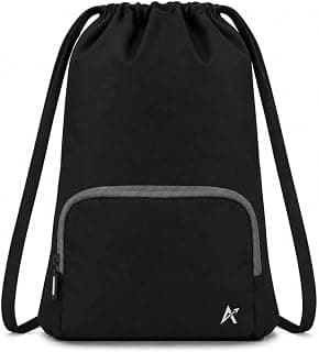 Tukzer Tukzer 15L Drawstring Daypack,Tablet sleeve, Gym bag Rucksack Backpack With Zip Pocket, Sports Shoe Bag, Shoulder Strap Breathable Mini Travel Backpacks For Men and Women, Aliens 34 X 43 X 10 CM-Black