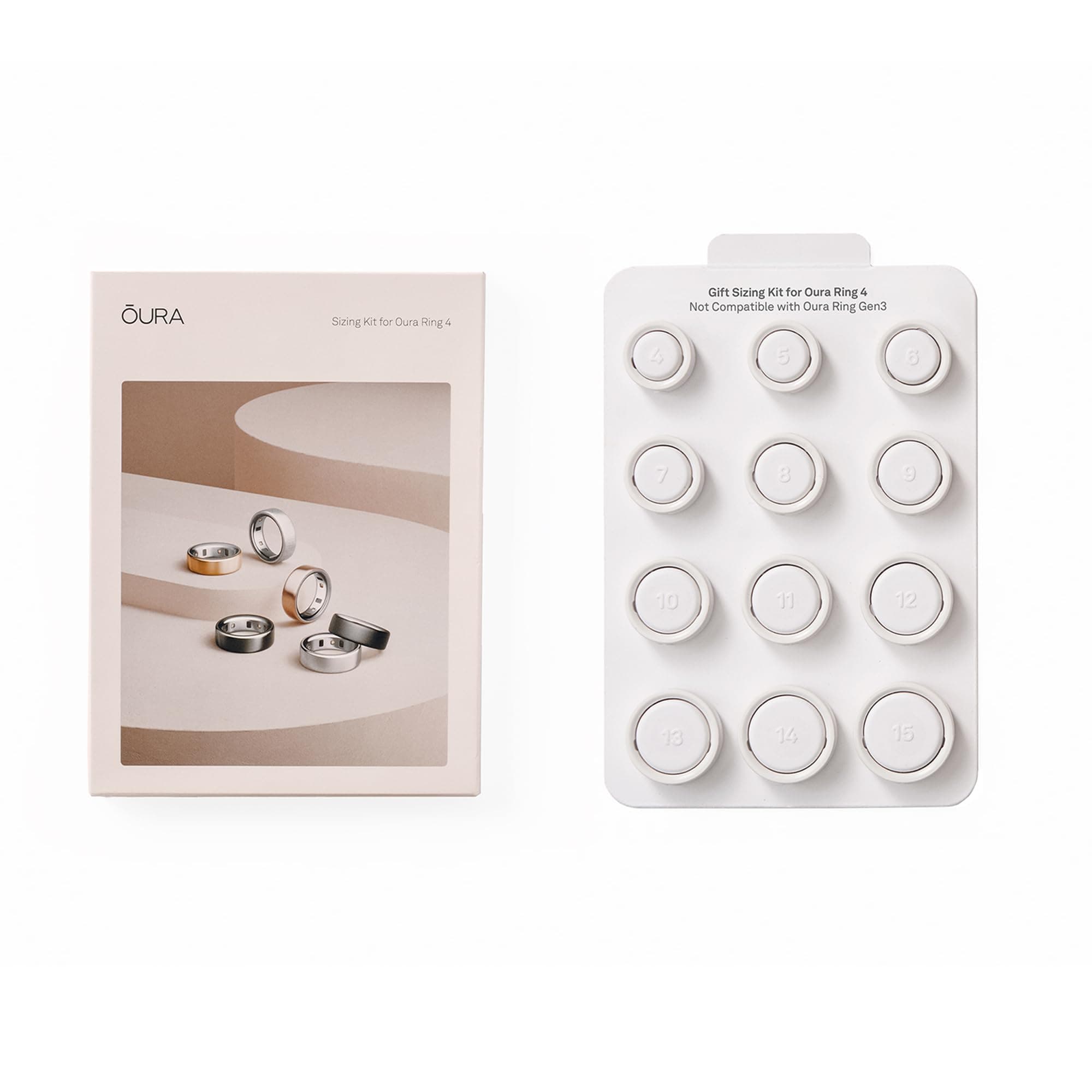 Oura Ring 4 Sizing Kit - Size Before You Buy - Unique Sizing Classification for Smart Rings - Receive Credit for Purchase