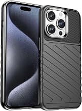 Amazon Brand - Solimo Shockproof Mobile Cover Compatible with Apple iPhone 15 Pro (360 Degree Protection | Protective Design | Anti-Scratch Tough Slim TPU Case), Black