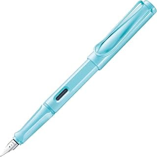 Lamy Safari Aqua Sky Fountain Pen Medium Nib with T10 Blue cartridge and Z28 Convertor