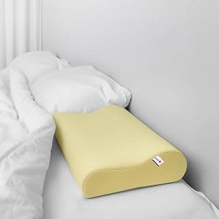 Sleepwell Restora Pro Latex Ortho Natural Latex Pillow | Hypoallergenic & Breathable | Natural Latex Foam | Cervical Pillow for Neck & Head | Ergonomic Contour Design | 23 x 15 Inch | Pack of 1