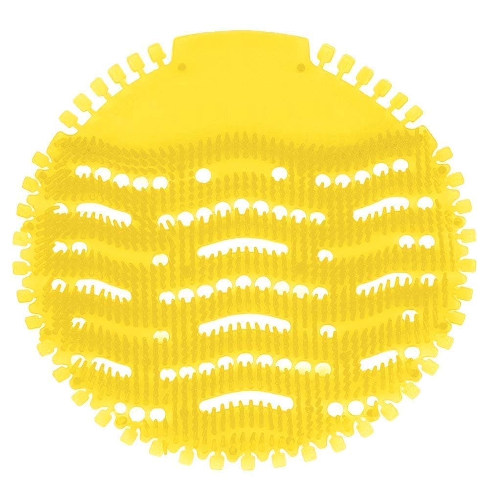 KR STORE™ Urinal Screen Deodorizer, Fresh Lemon Fragrance Anti-Splash Odor Eliminator Mats for Commercial Restrooms & Offices – Pack of 10