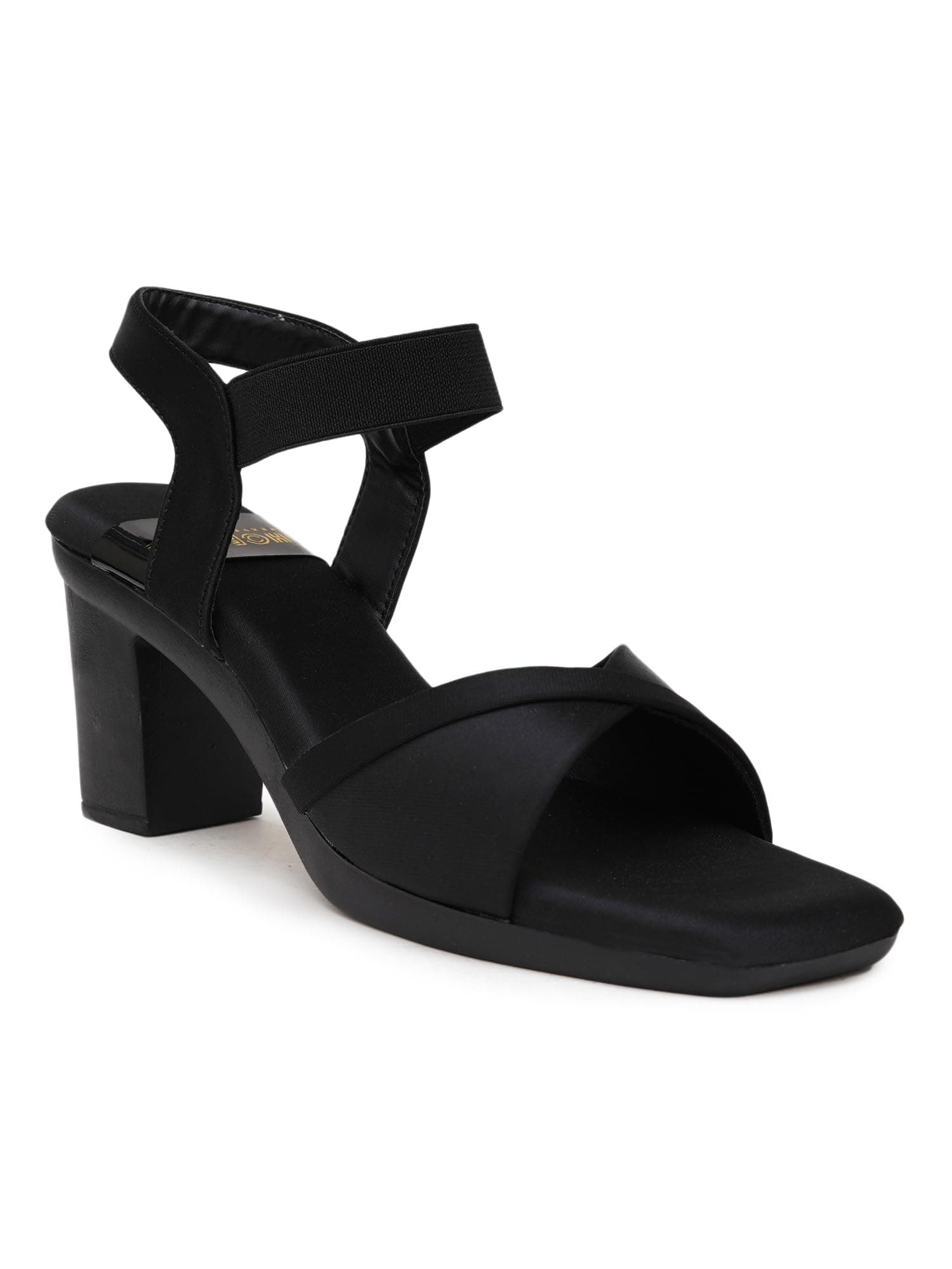 SHOECUBE Women's Shimmerstep Heel Sandal Comfortable Cushioned Footbed Adjustable Straps Anti-Slip Outsole Stylish & Elegant Design For Girls/Ladies