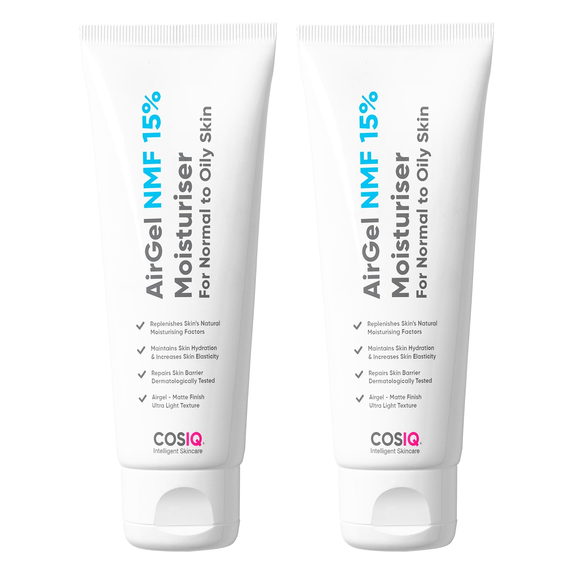 Cos-IQ AirGel NMF 15% Face Moisturizer For Oily Skin | Fast Absorbing Lightweight For Women & Men (100ml, Pack of 2)