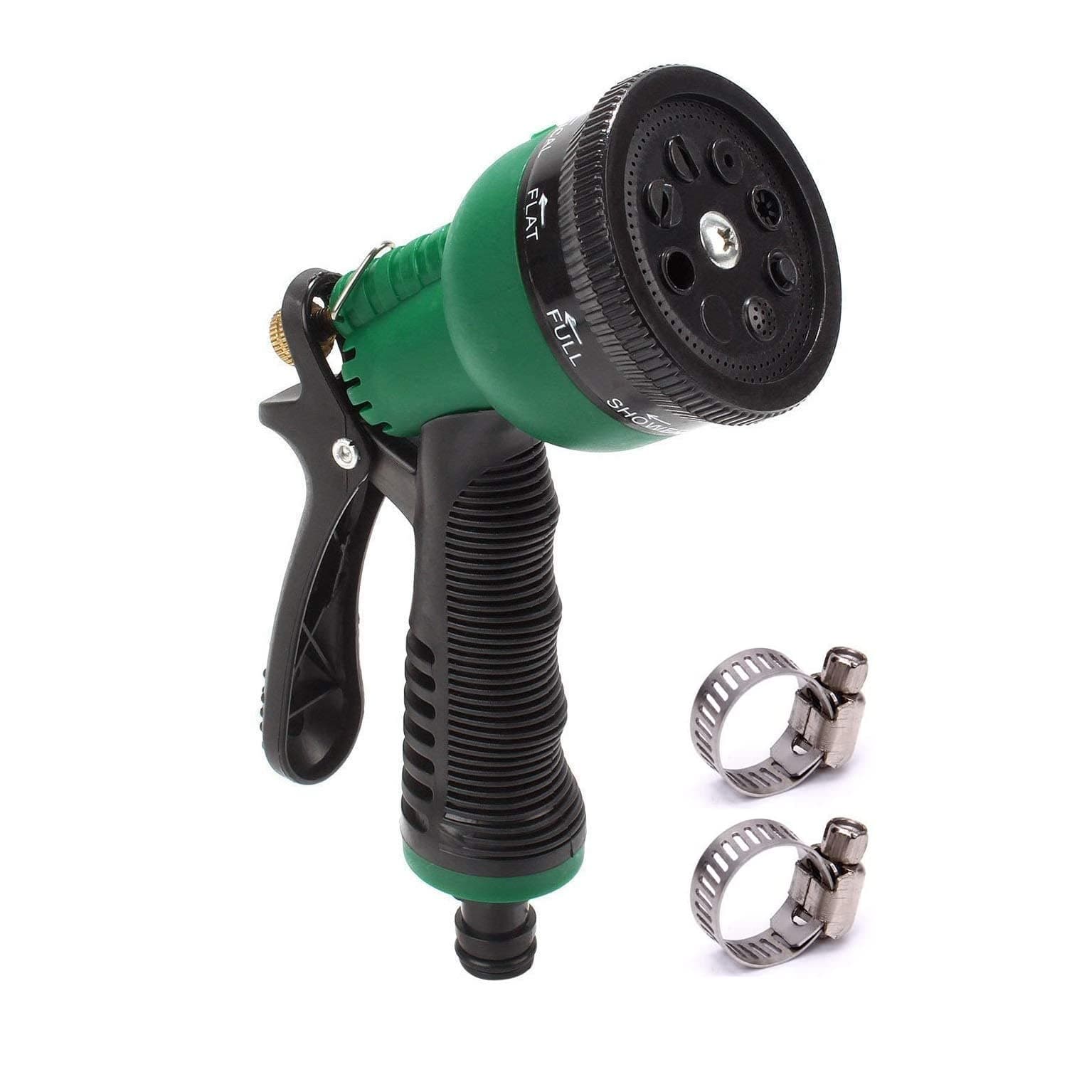 Renesmee™ Branded High Pressure Water Gun Sprayer Car Wash Water Spray Gun Brass Metal Garden Hose Gun Auto Water Nozzle to The Garden with Leak Proof 2 Pcs Metal Grip Lock